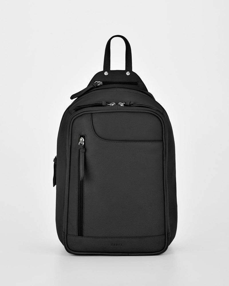 Gabee Emma Large leather backpack in black