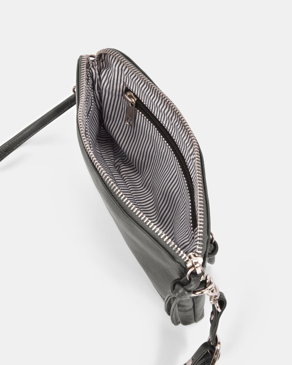 Kara Leather Crossbody Purse 2 in 1 - Denim