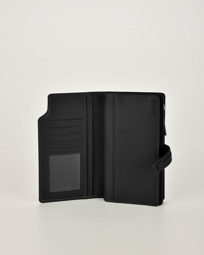 Newington RFID Blocking Leather Wallet - Black