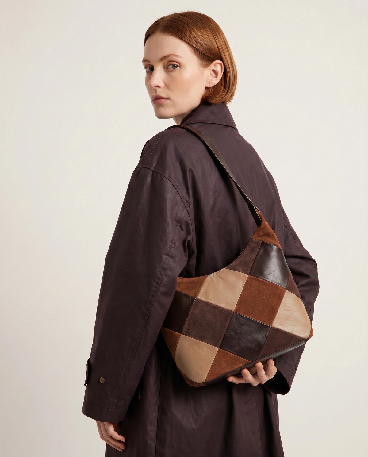 Patterson Suede & Leather Shoulder Bag - Multi