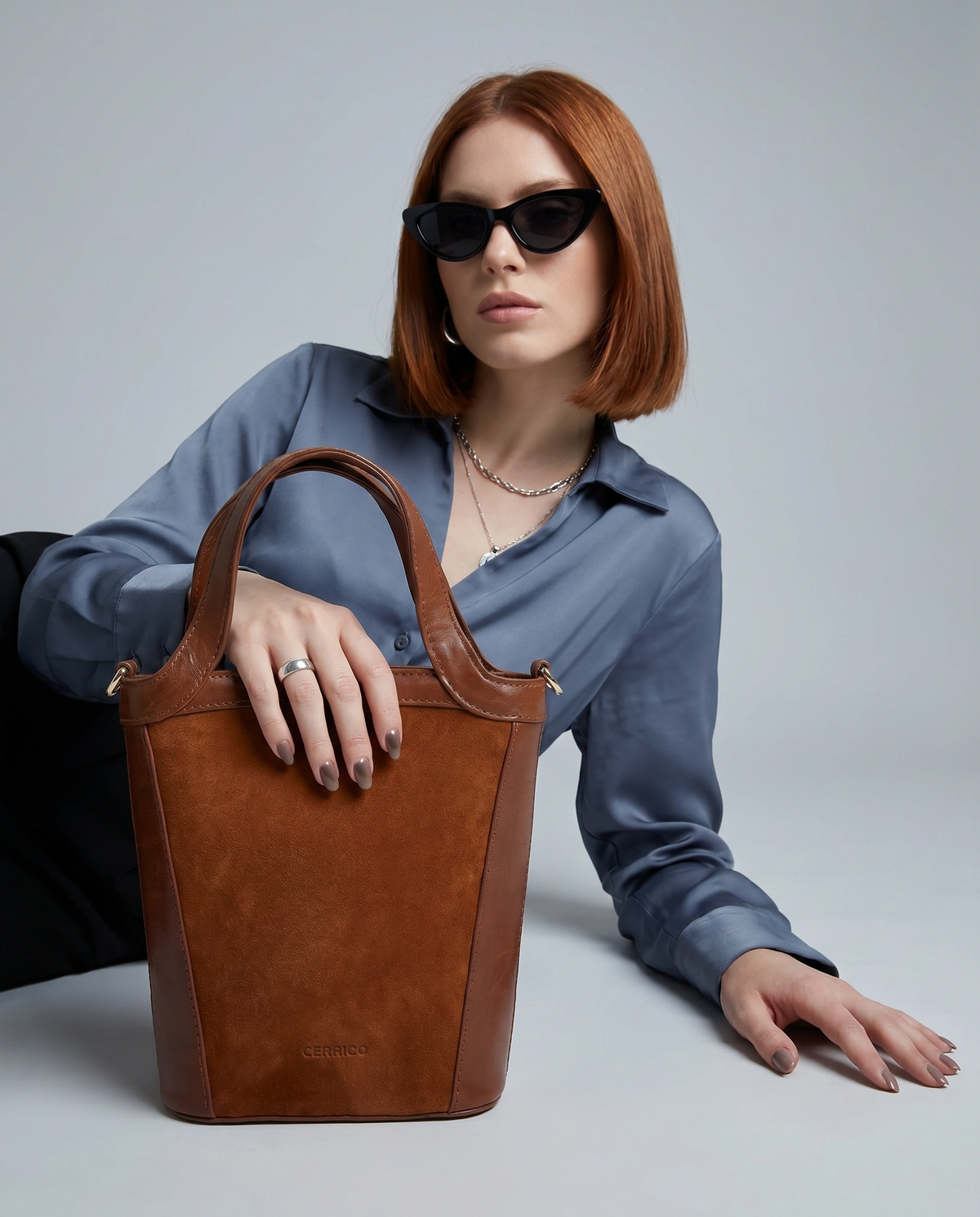 Parkwood Suede & Leather Crossbody Bag - Tan