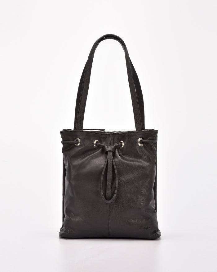 Findon Leather Bucket Bag