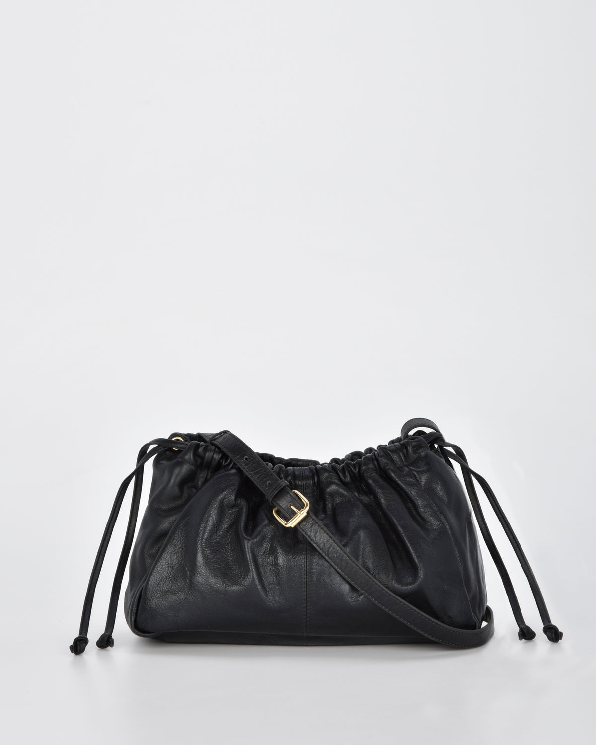 Halley Metallic Drawstring Crossbody