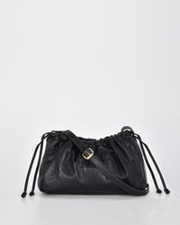 Halley Metallic Drawstring Crossbody