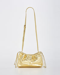 Halley Metallic Drawstring Crossbody