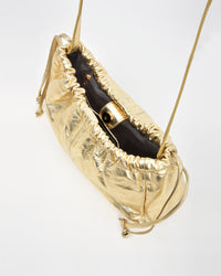 Halley Metallic Drawstring Crossbody