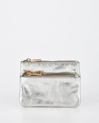 Comet Metallic Leather Card & Coin Purse