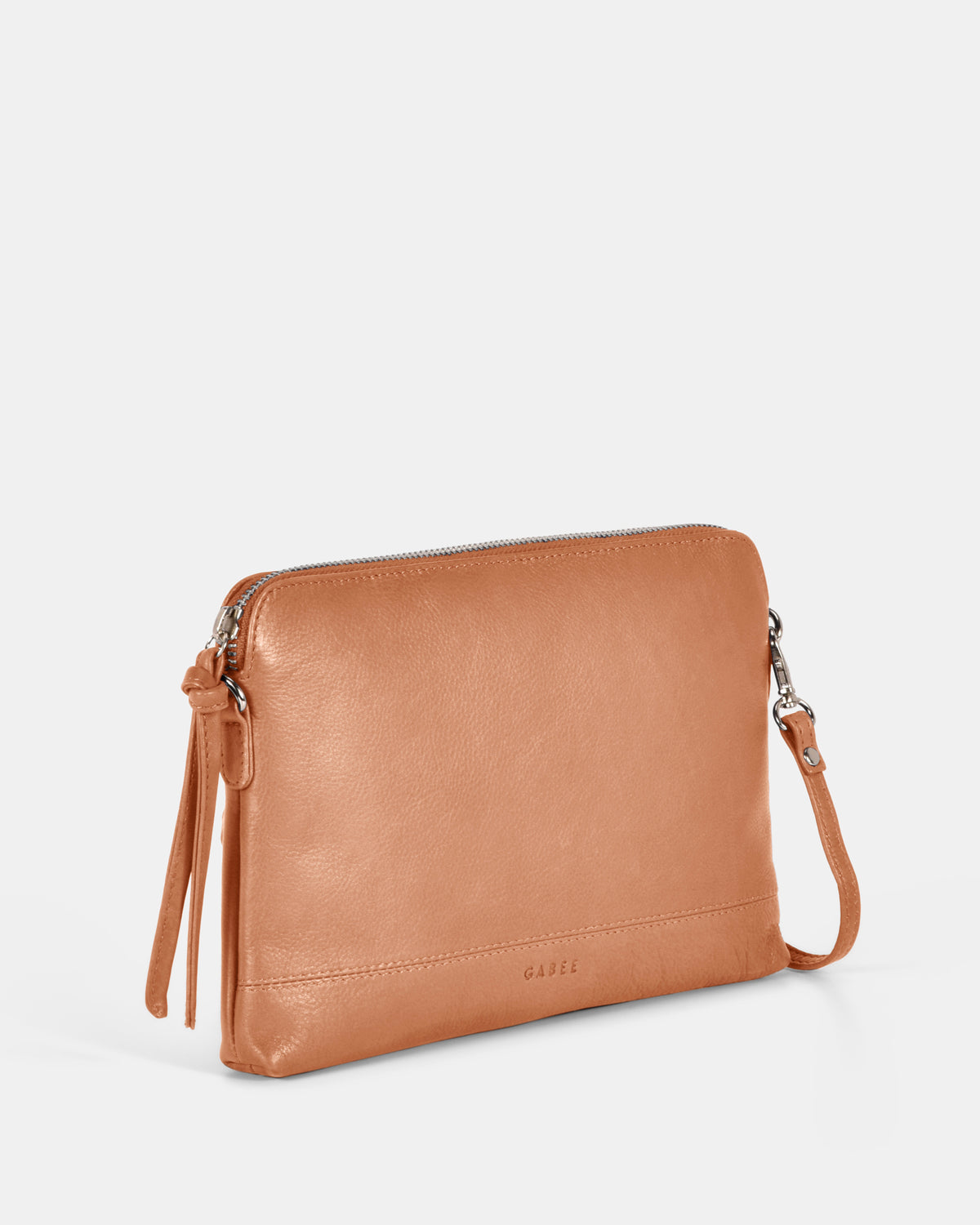 Holly Leather Crossbody Purse 2 in 1 - Camel