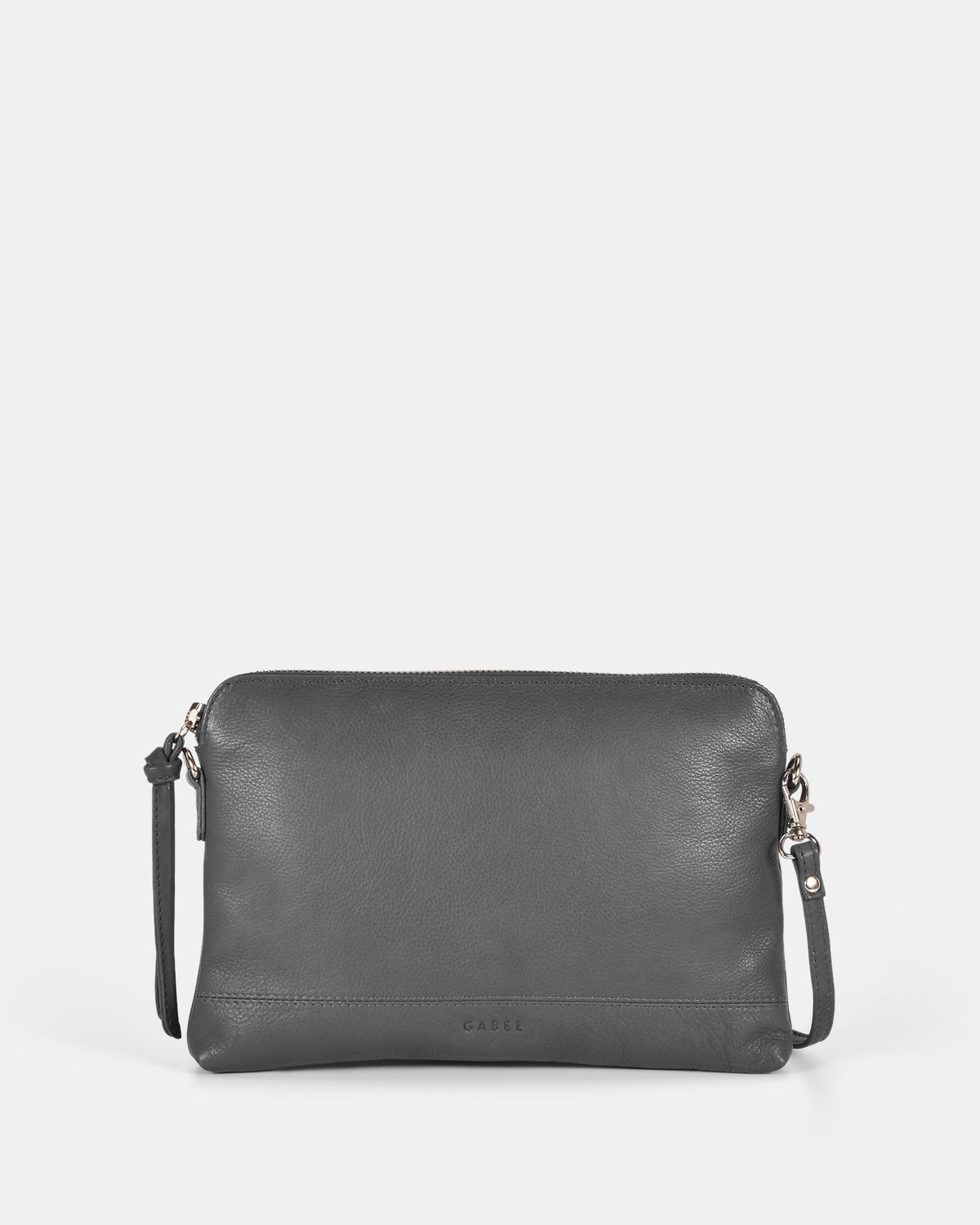Holly Leather Crossbody Purse 2 in 1 - Grey