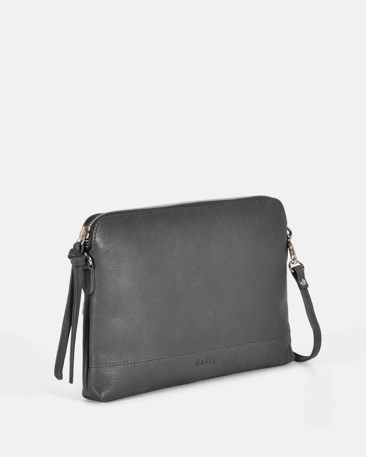 Holly Leather Crossbody Purse 2 in 1 - Grey