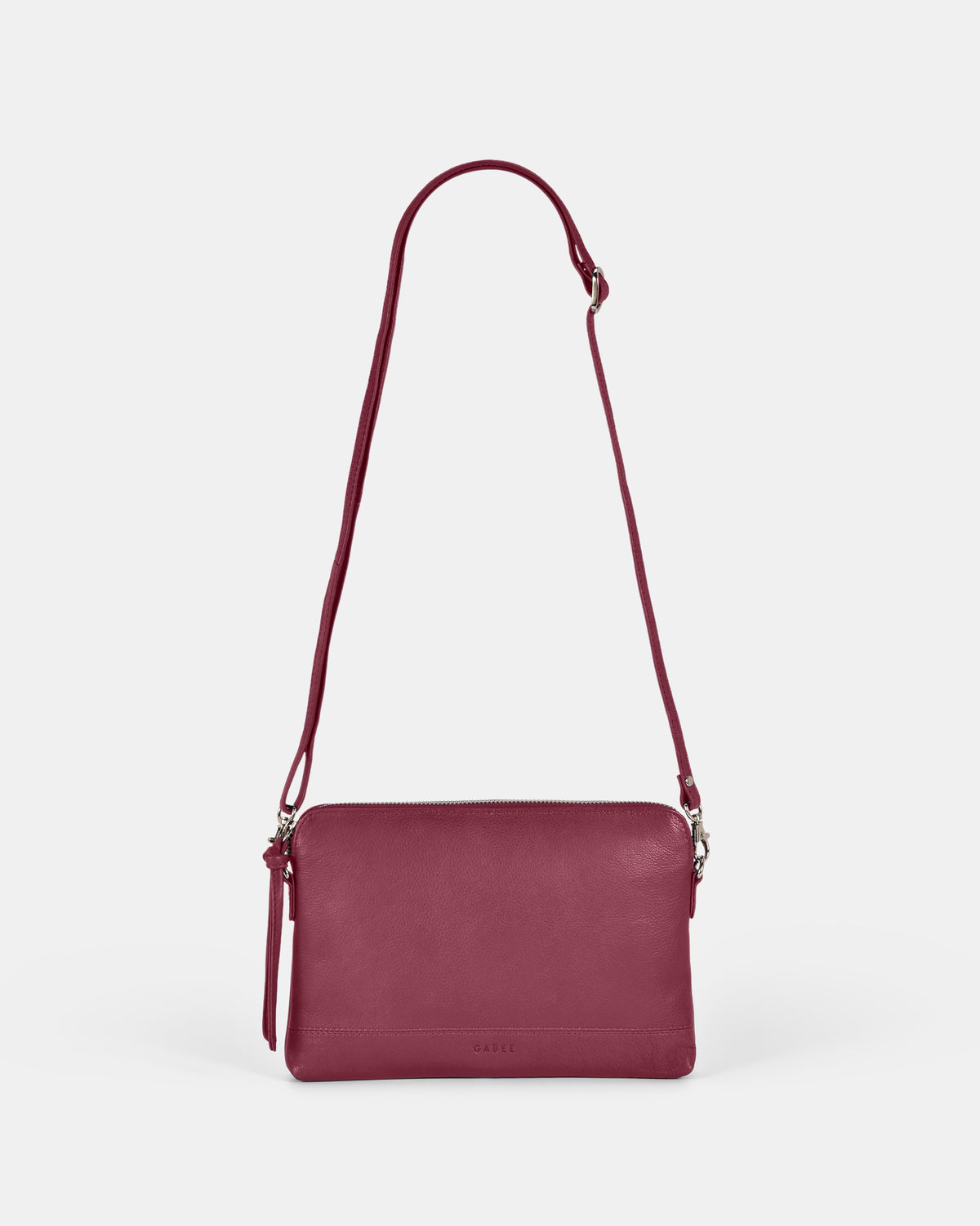 Holly Leather Crossbody Purse 2 in 1 - Mulberry