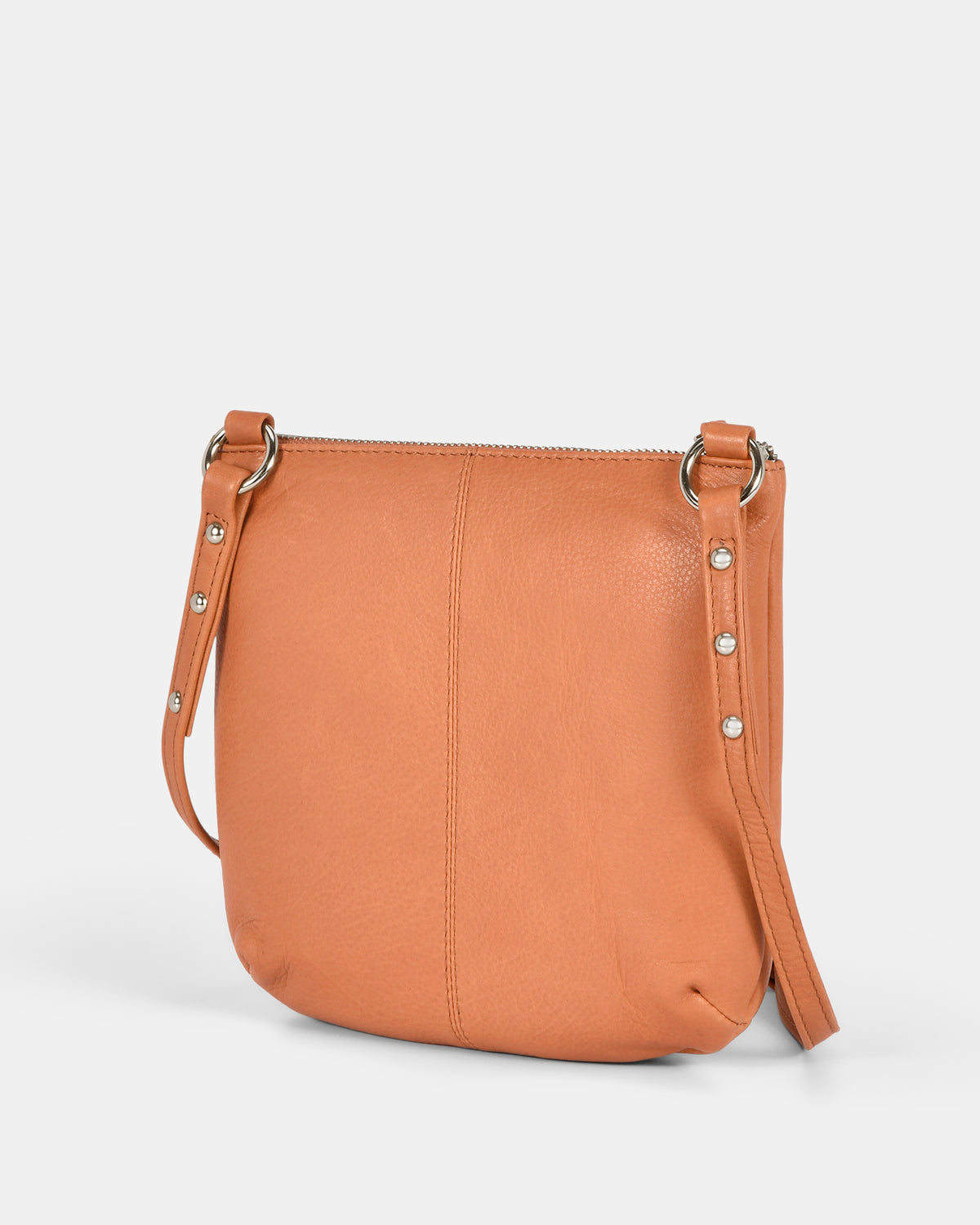 Meadow Soft Leather Pouch Crossbody - Apricot