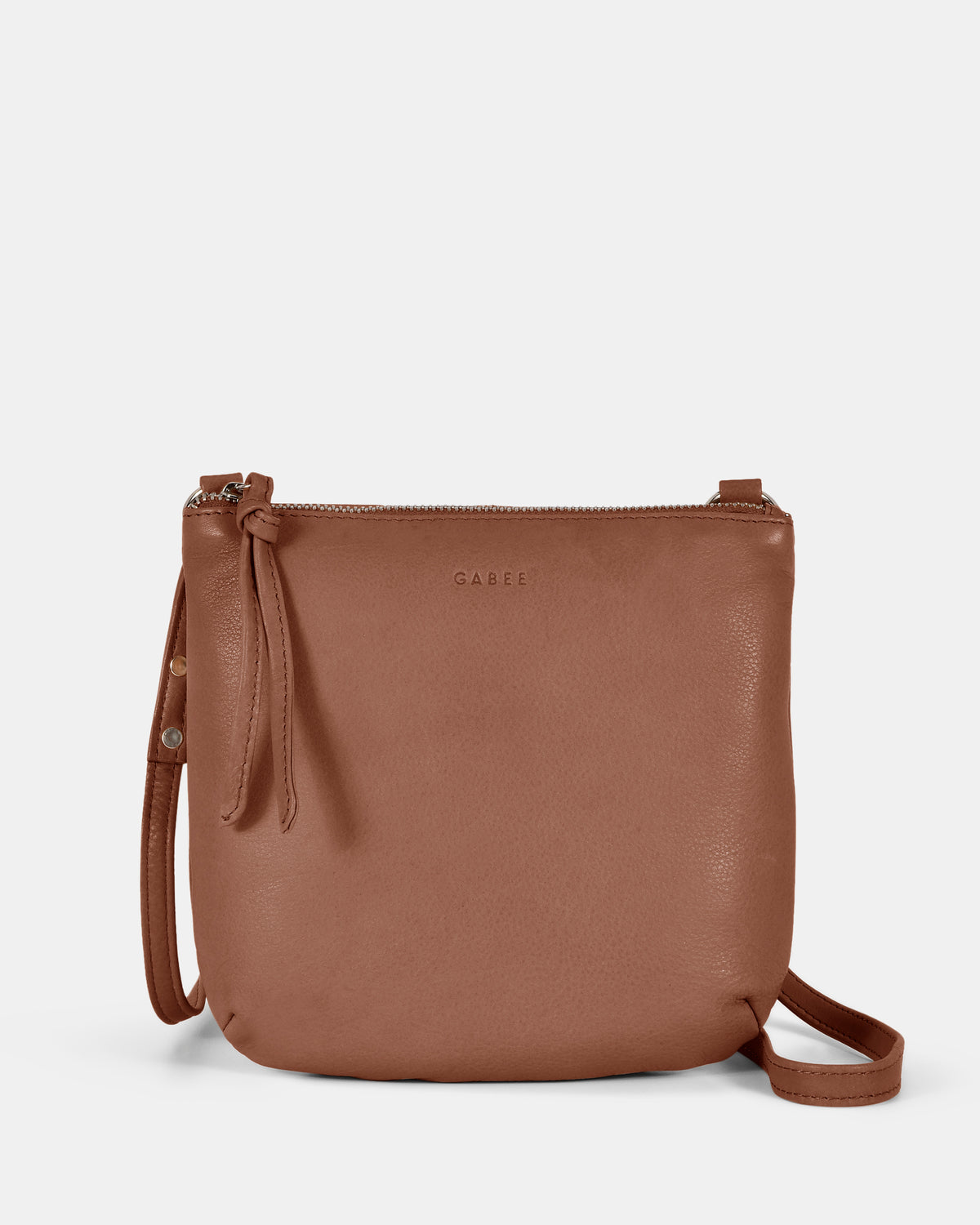 Meadow Soft Leather Pouch Crossbody - Taupe