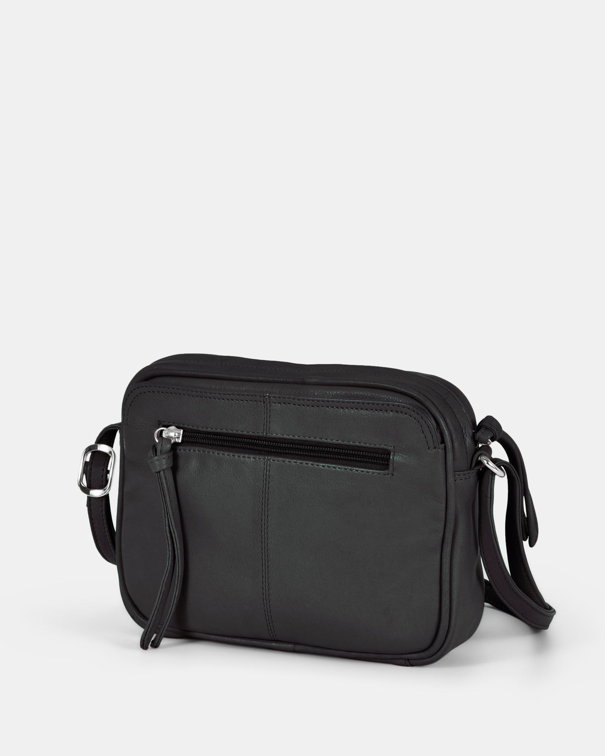 Darcy Leather Crossbody - Black
