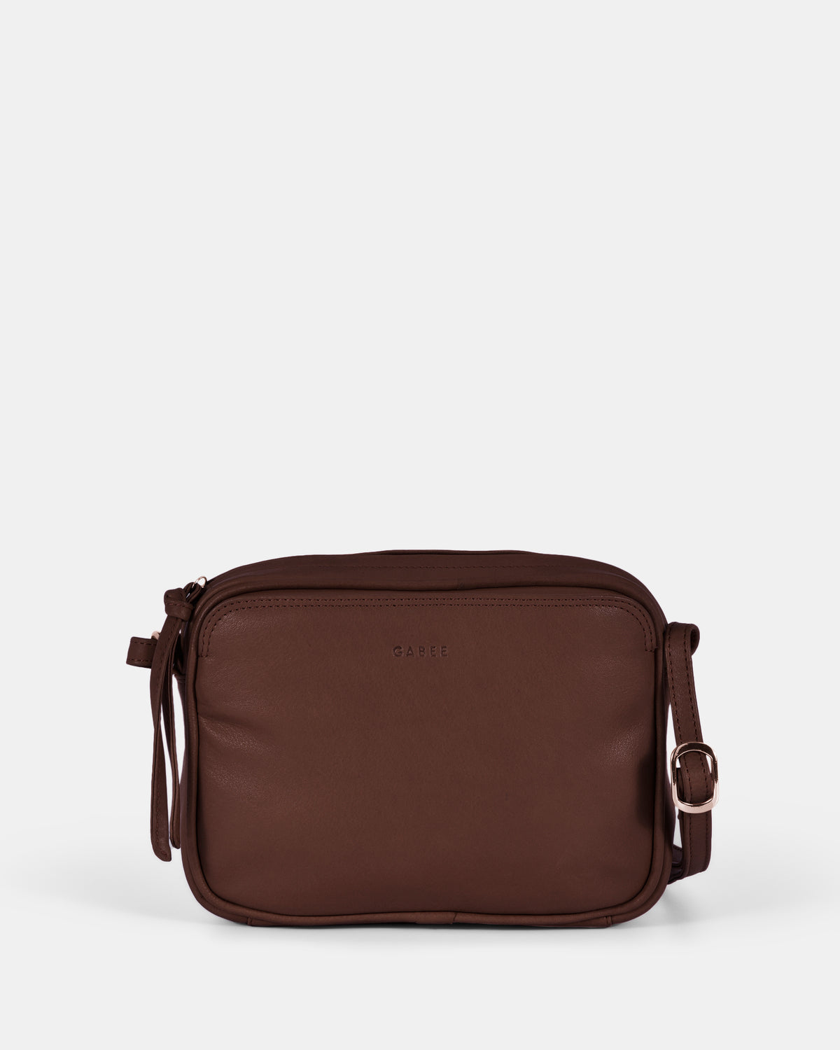 Darcy Leather Crossbody - Chocolate