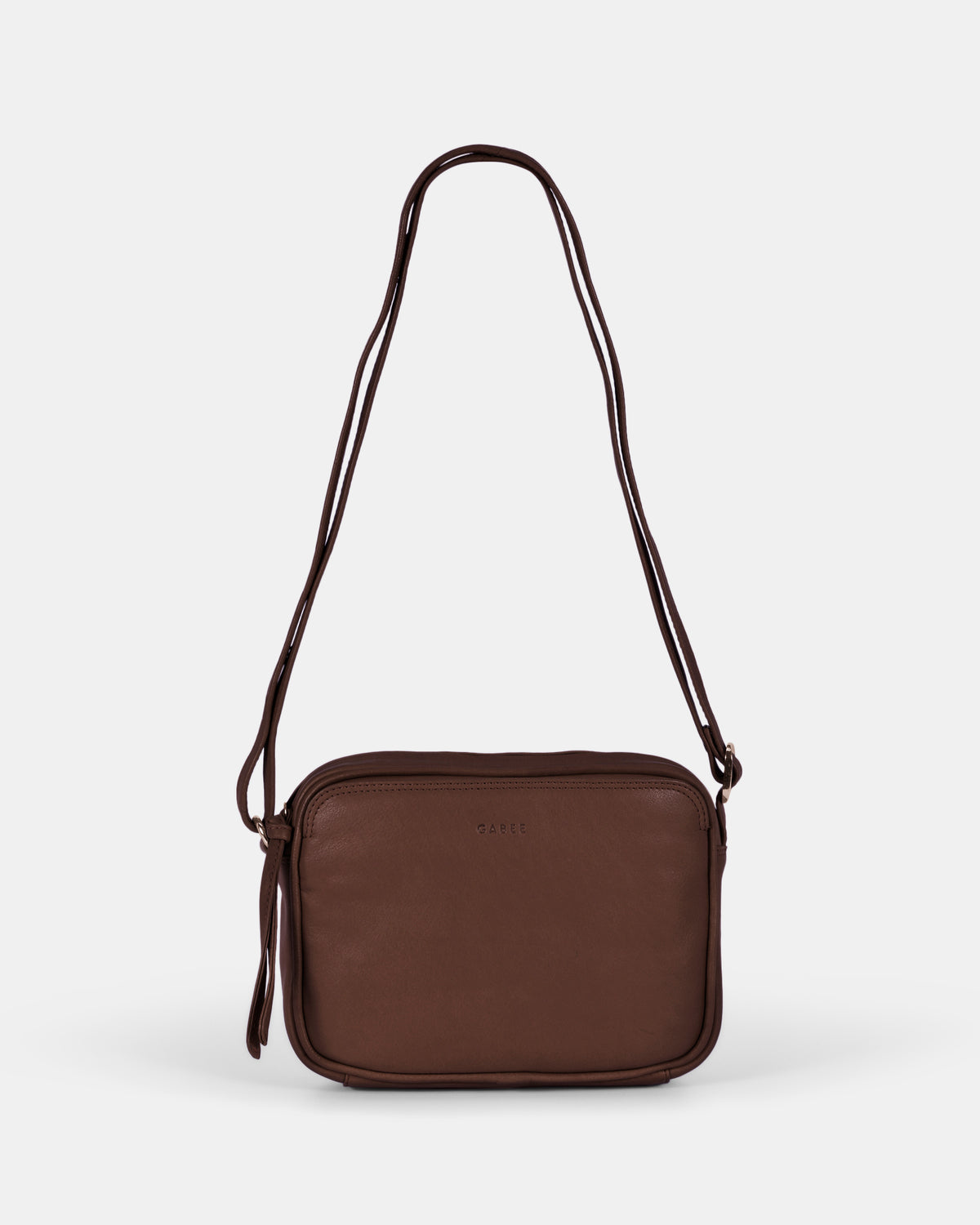 Darcy Leather Crossbody - Chocolate