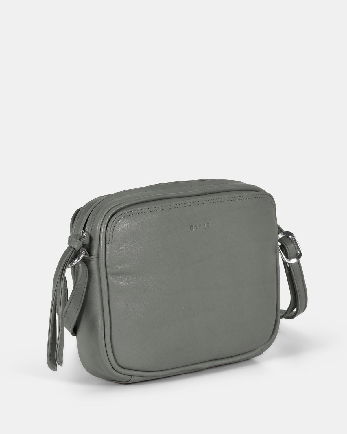 Darcy Leather Crossbody - Grey