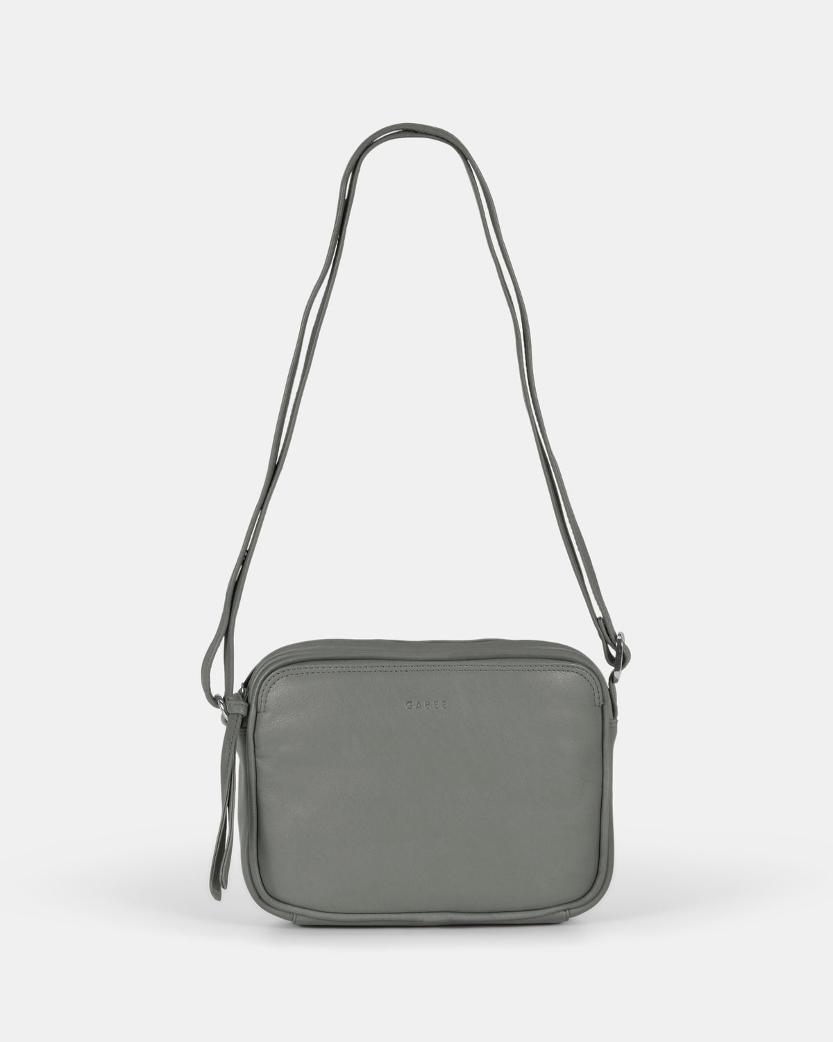 Darcy Leather Crossbody - Grey
