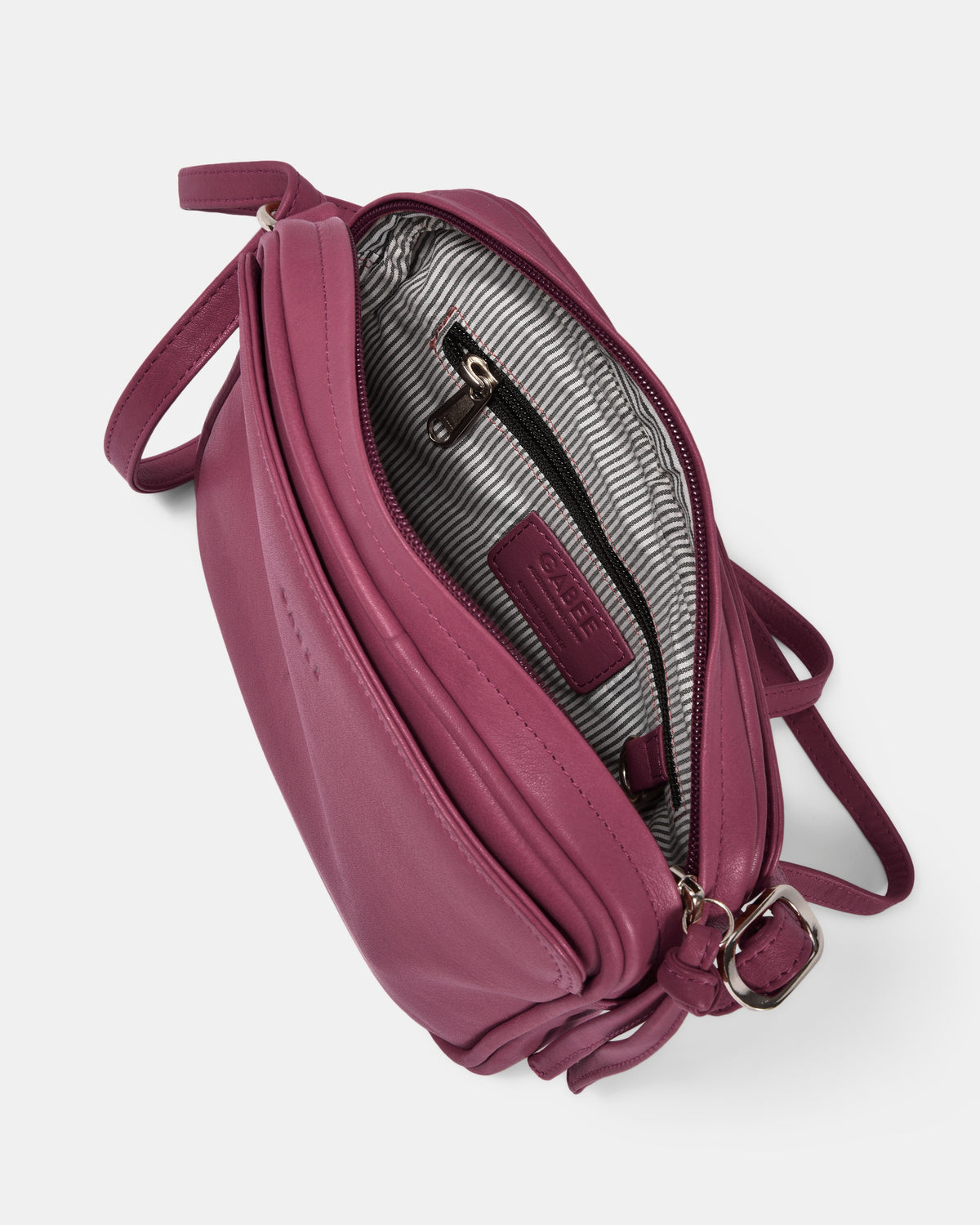 Darcy Leather Crossbody - Mulberry
