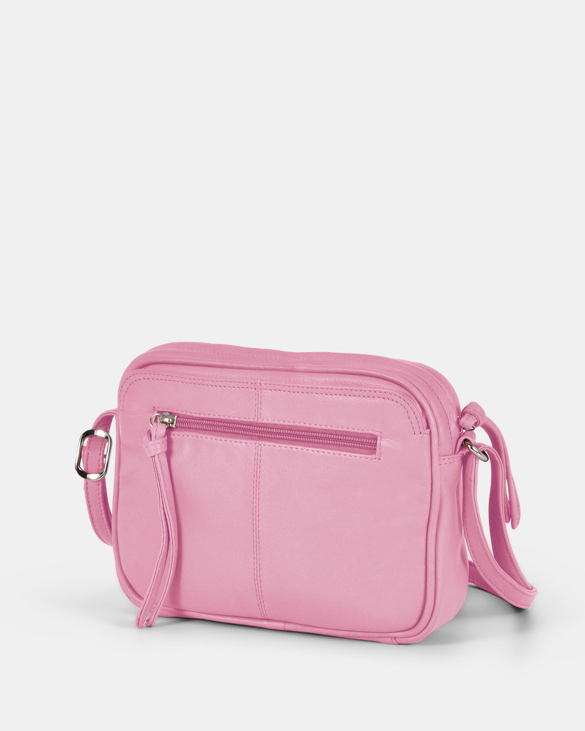 Darcy Leather Crossbody - Pink