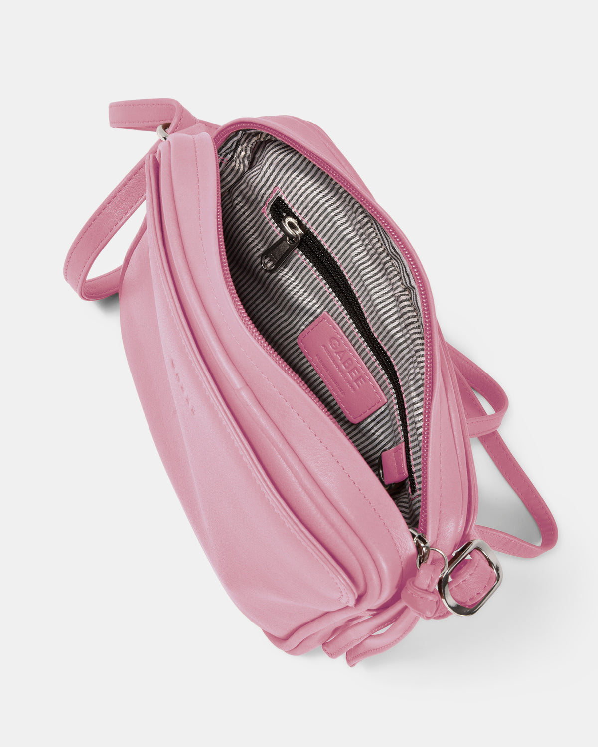 Darcy Leather Crossbody - Pink