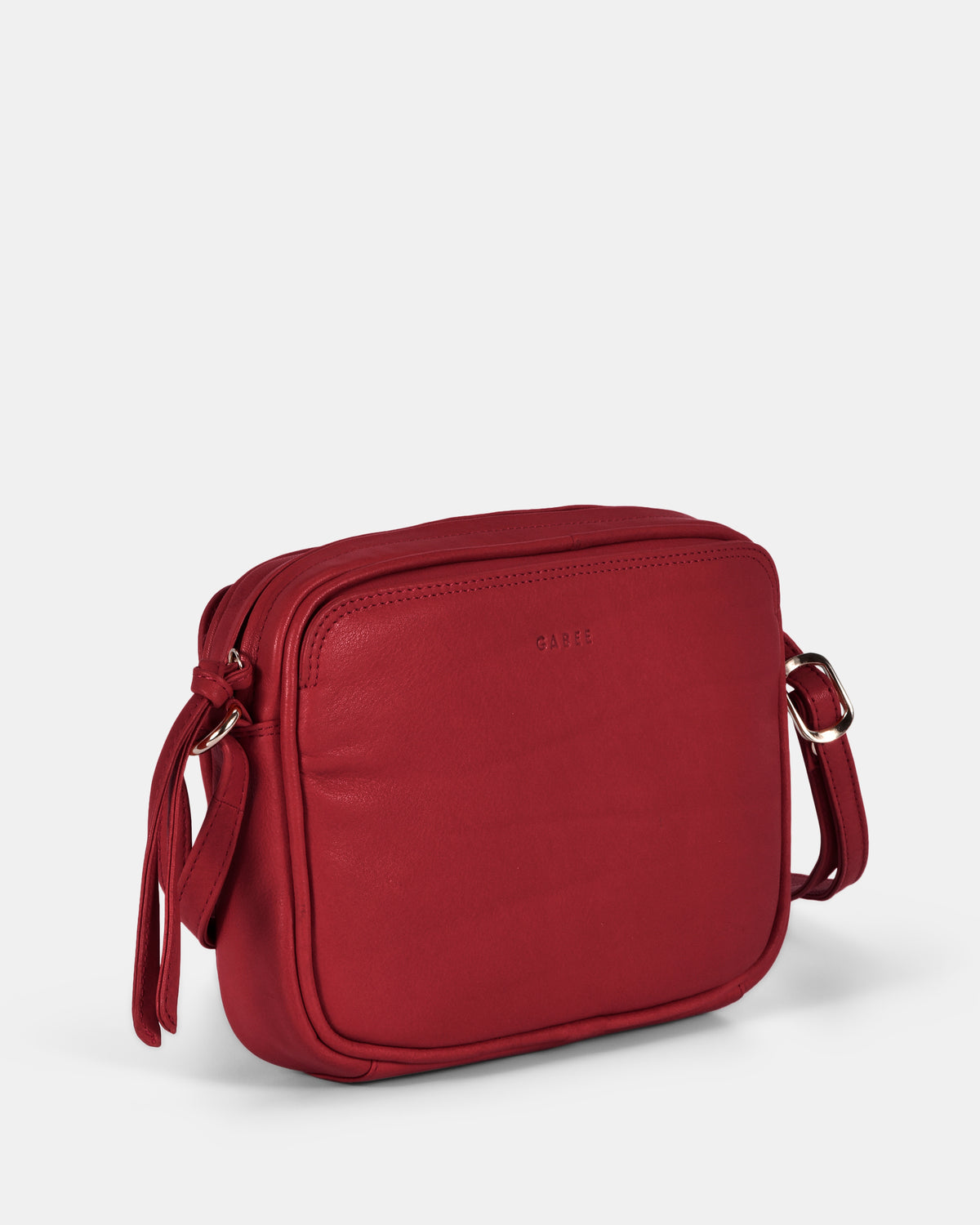 Darcy Leather Crossbody - Red