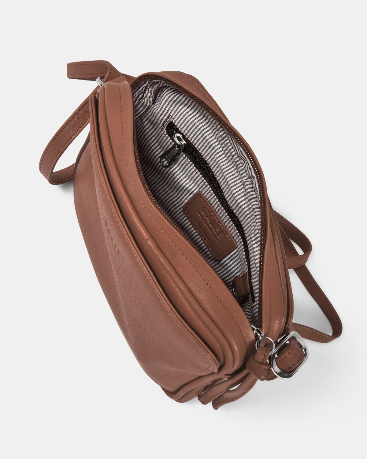 Darcy Leather Crossbody - Taupe