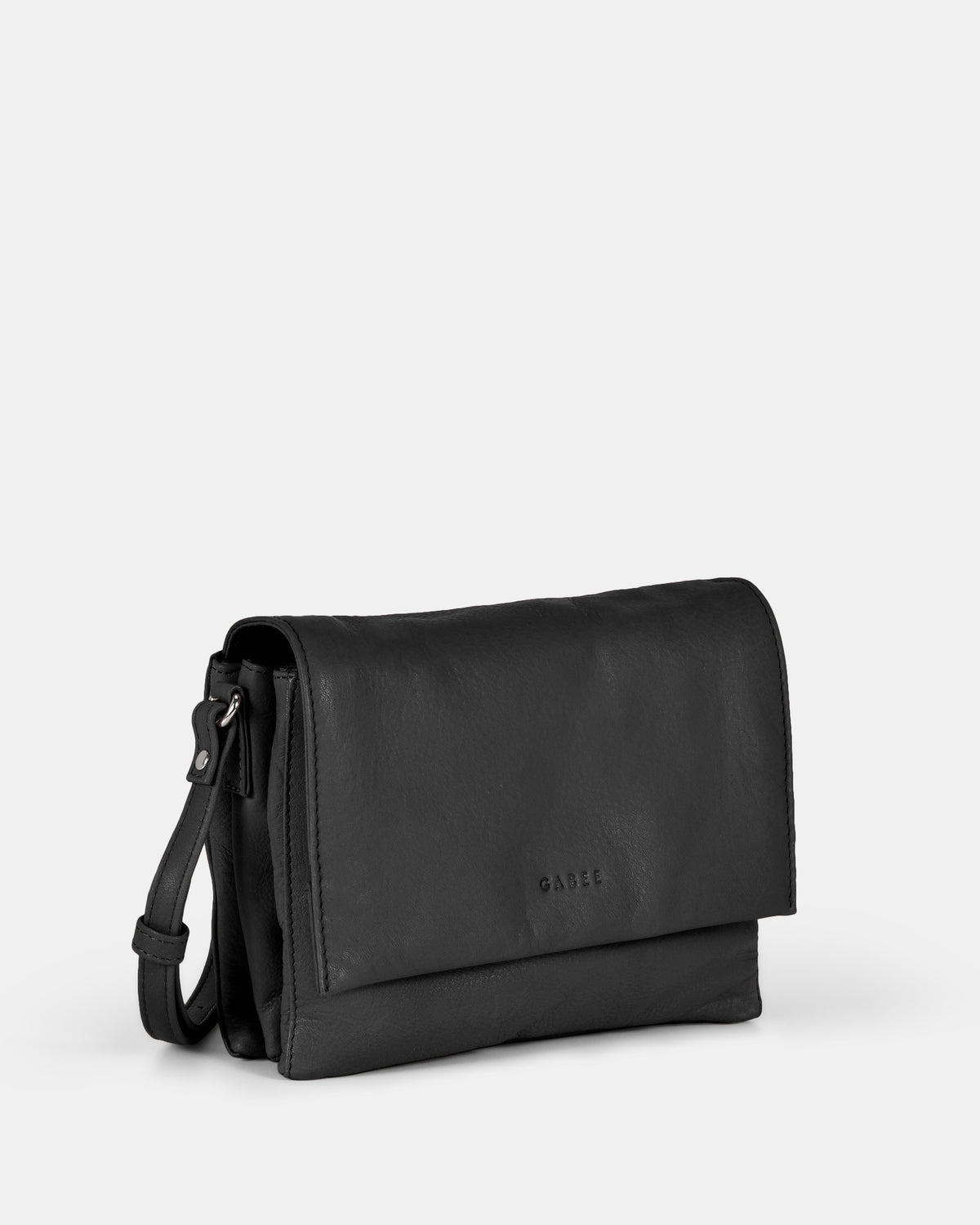 Eloise Leather Crossbody Bag - Black