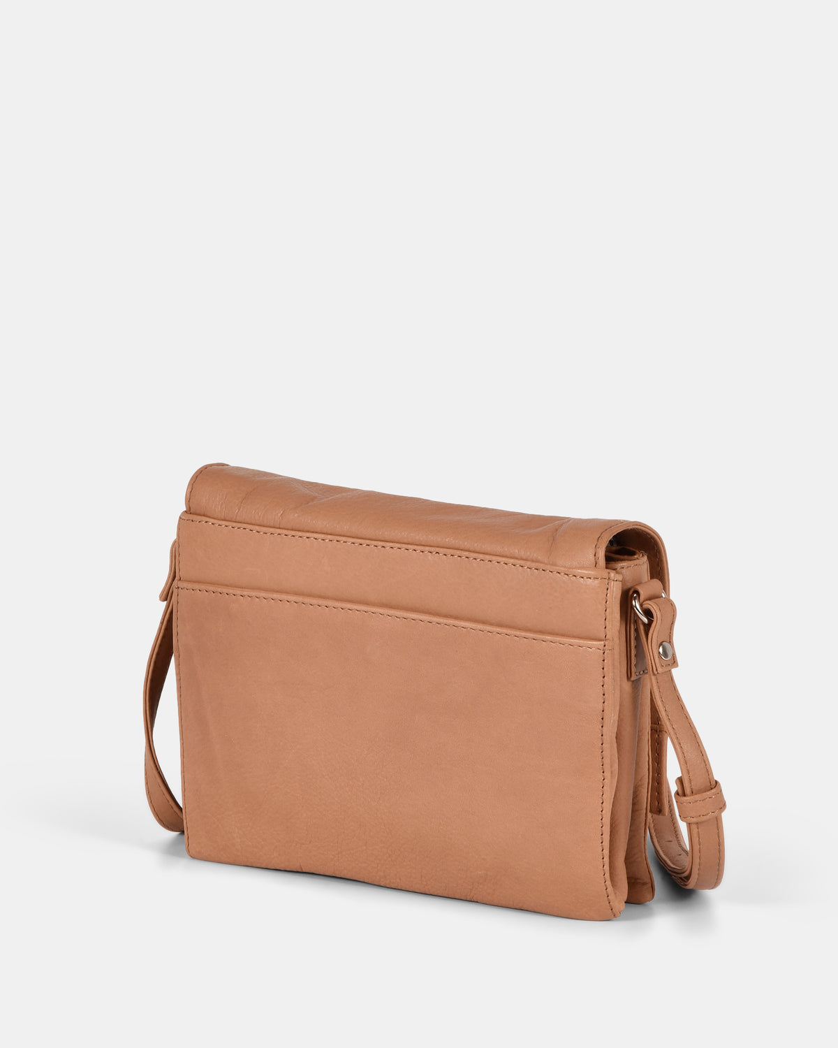 Eloise Leather Crossbody Bag - Camel