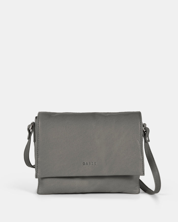 Eloise Leather Crossbody Bag - Denim
