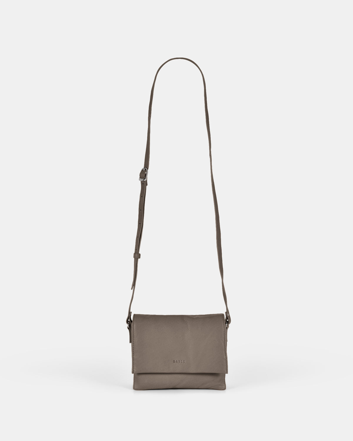 Eloise Leather Crossbody Bag - Grey