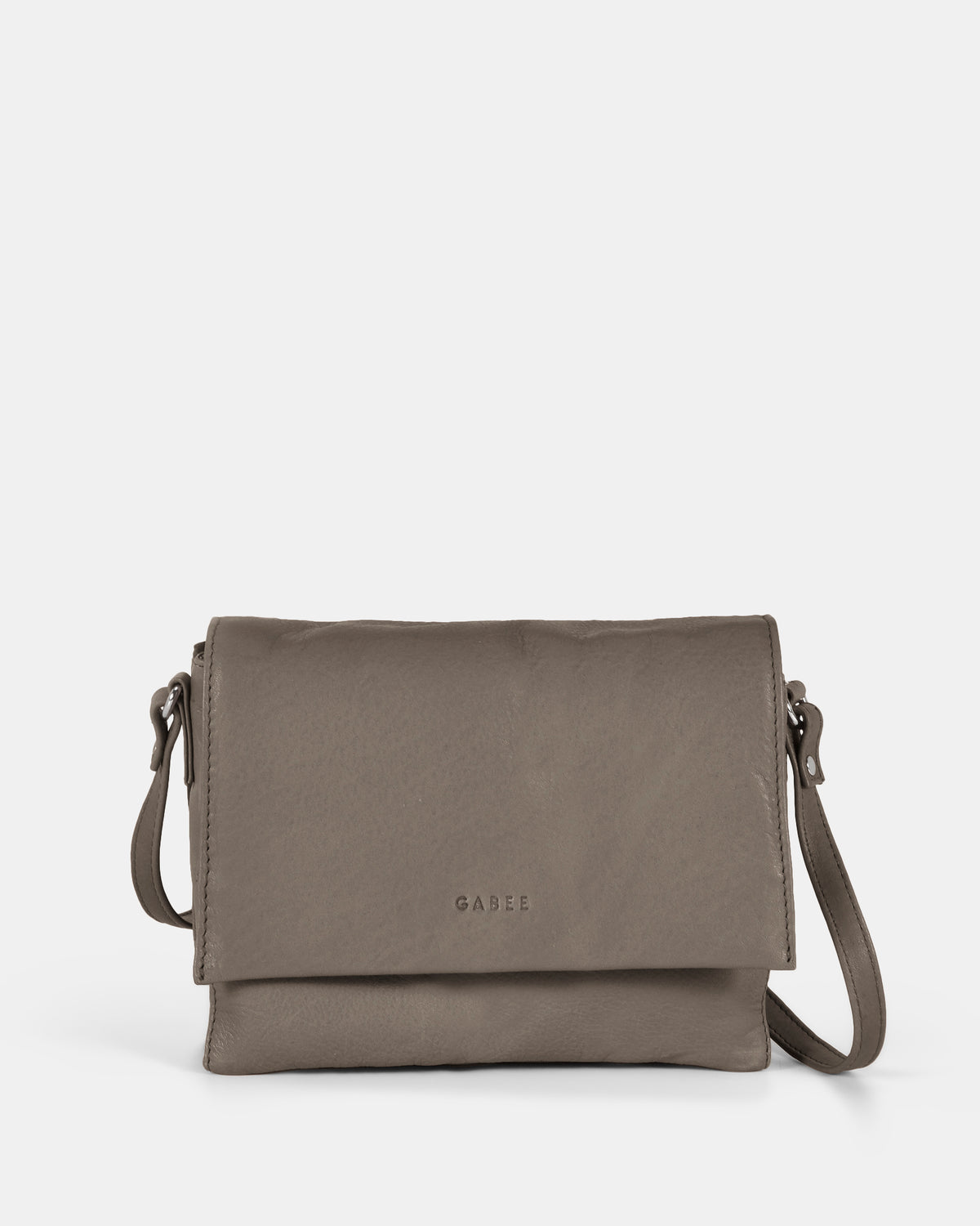 Eloise Leather Crossbody Bag - Grey