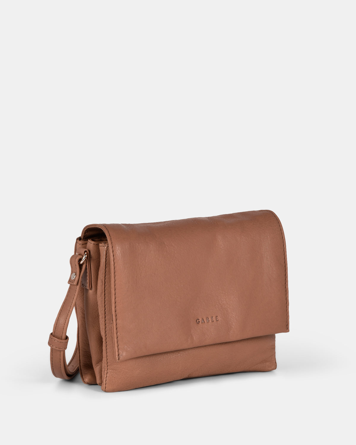 Eloise Leather Crossbody Bag - Taupe