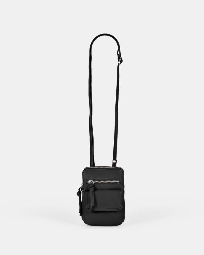 Lauren Leather Mini Crossbody - Black