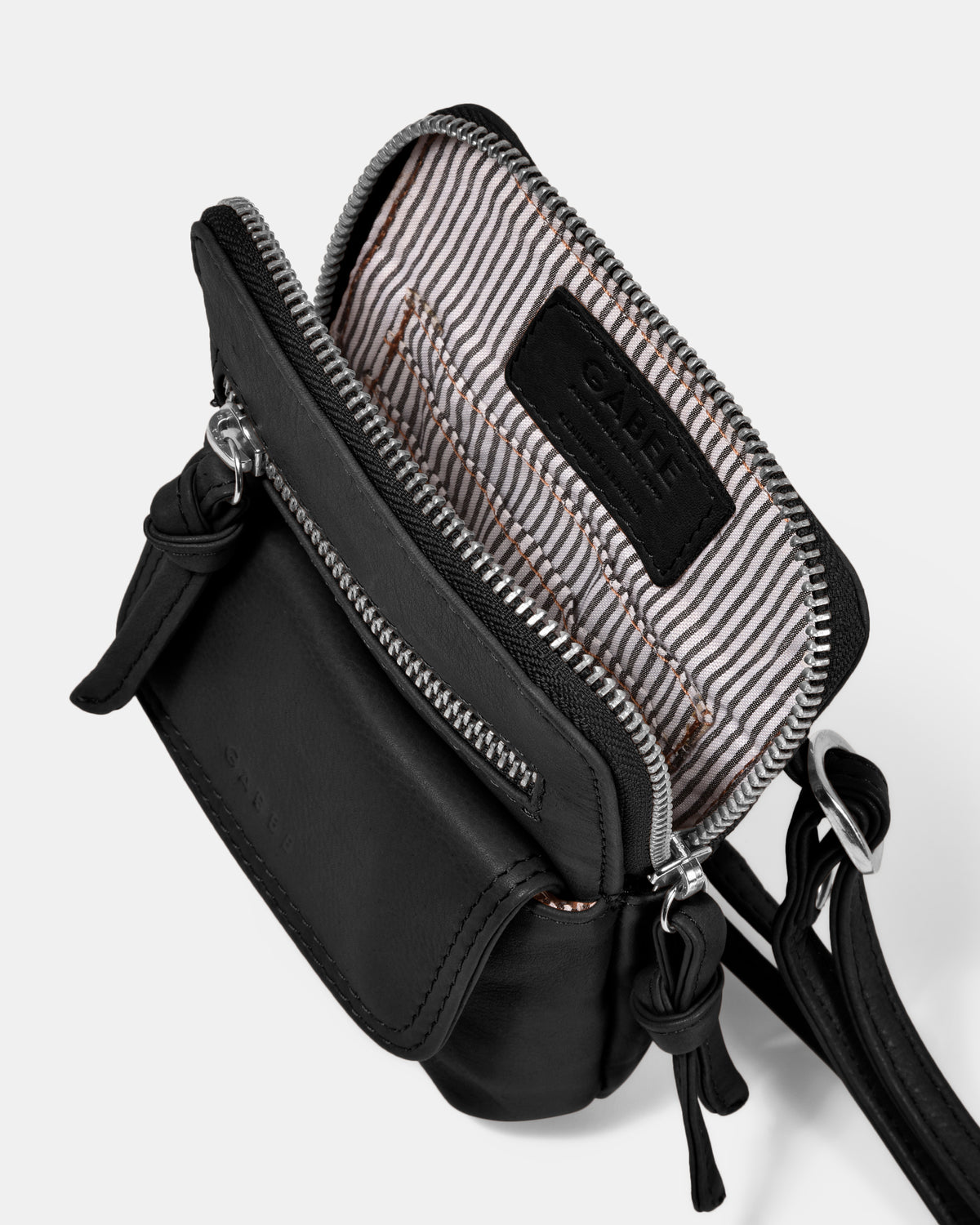 Lauren Leather Mini Crossbody - Black