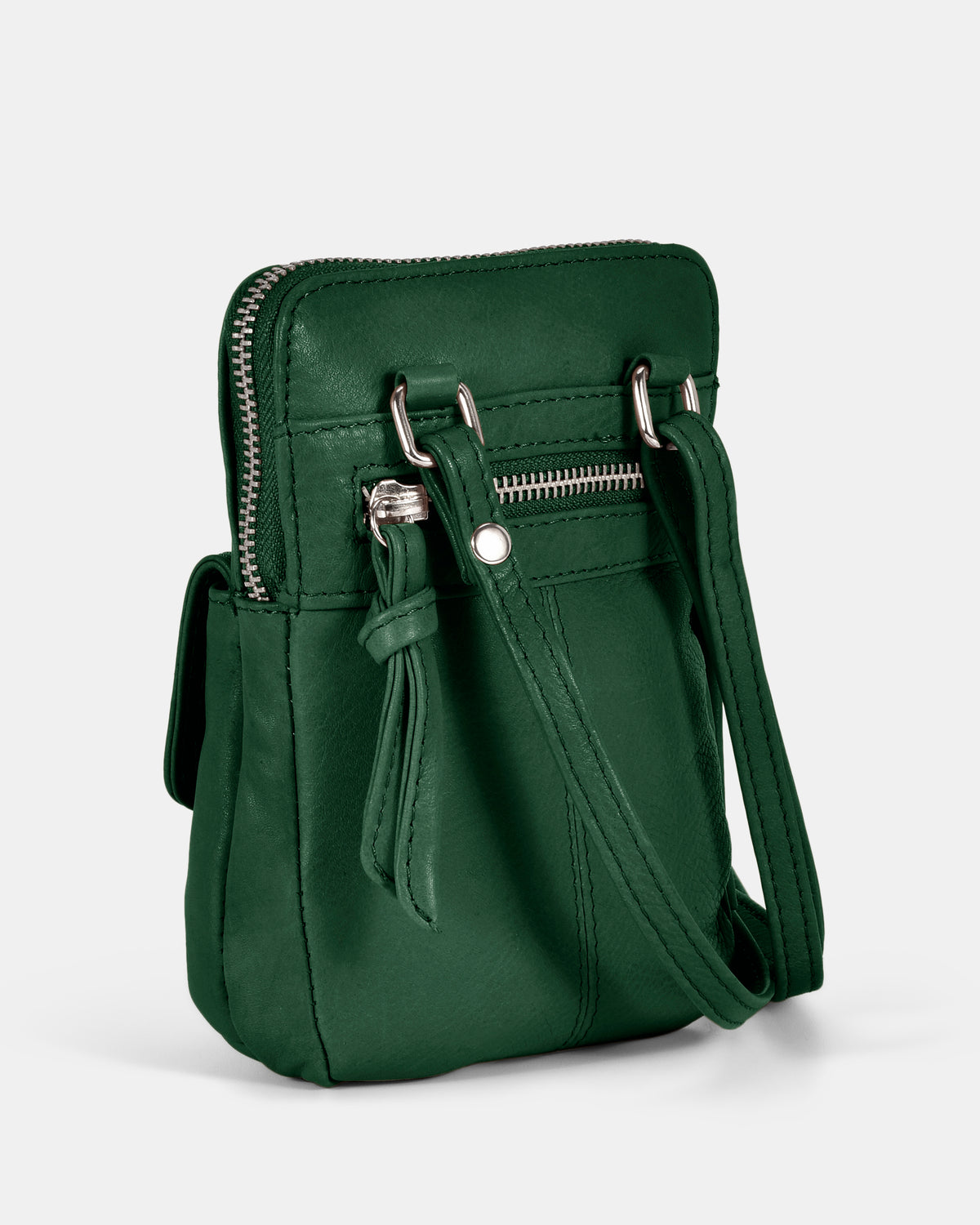 Lauren Leather Mini Crossbody - Forest