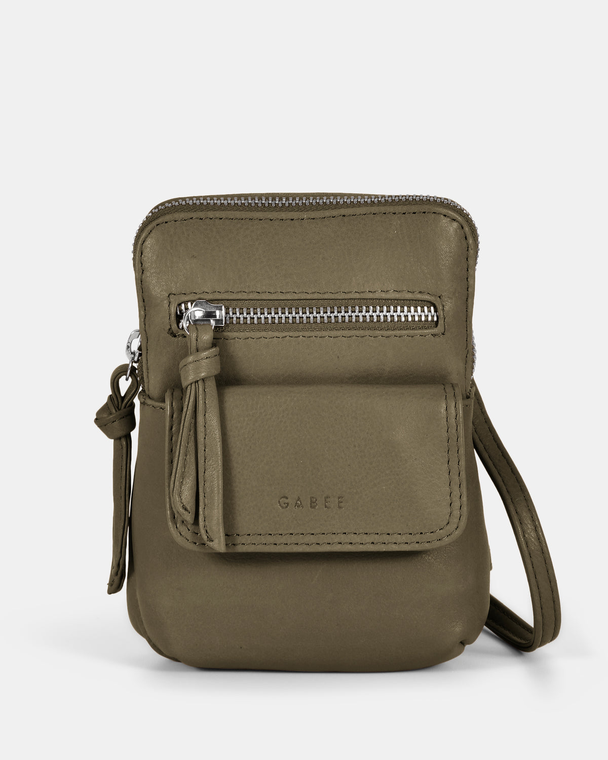 Lauren Leather Mini Crossbody - Olive