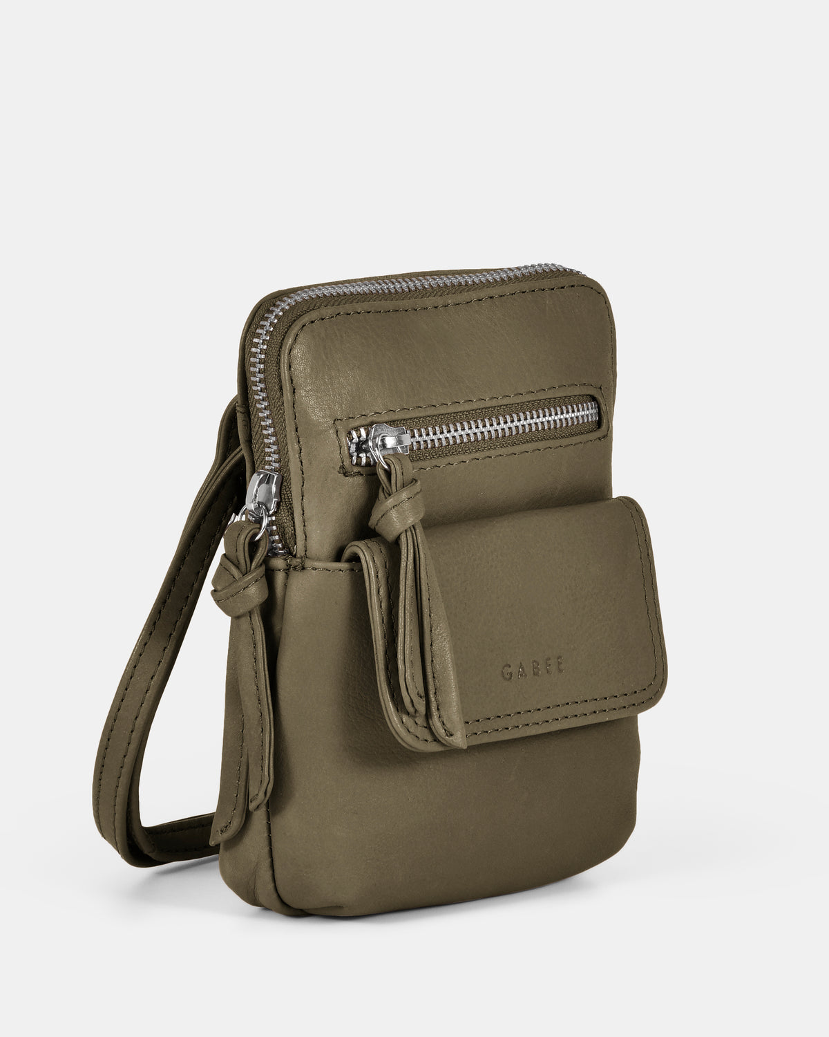 Lauren Leather Mini Crossbody - Olive