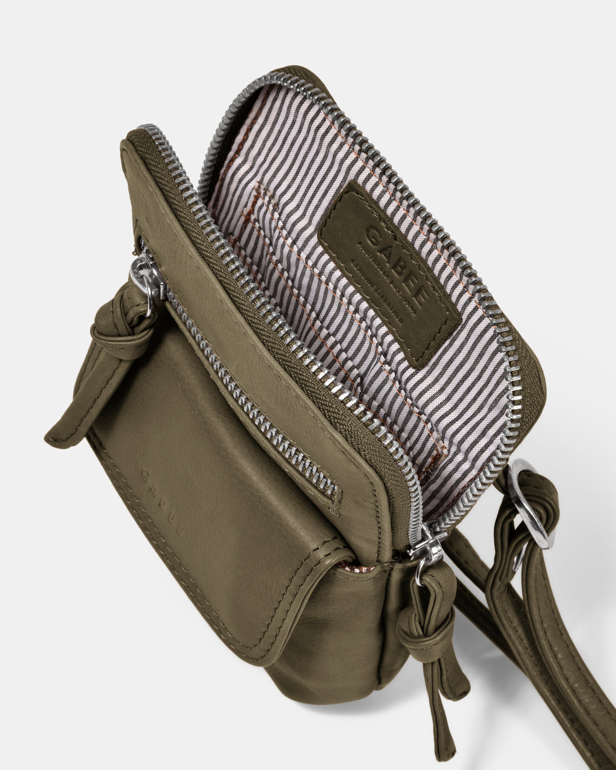 Lauren Leather Mini Crossbody - Olive