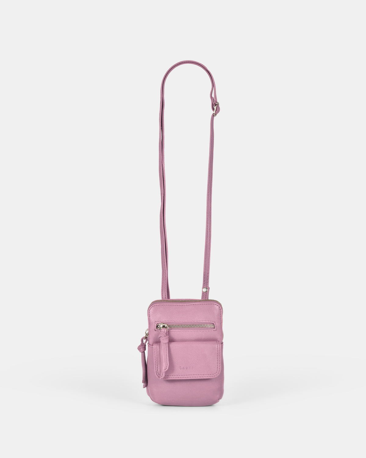 Lauren Leather Mini Crossbody - Pink