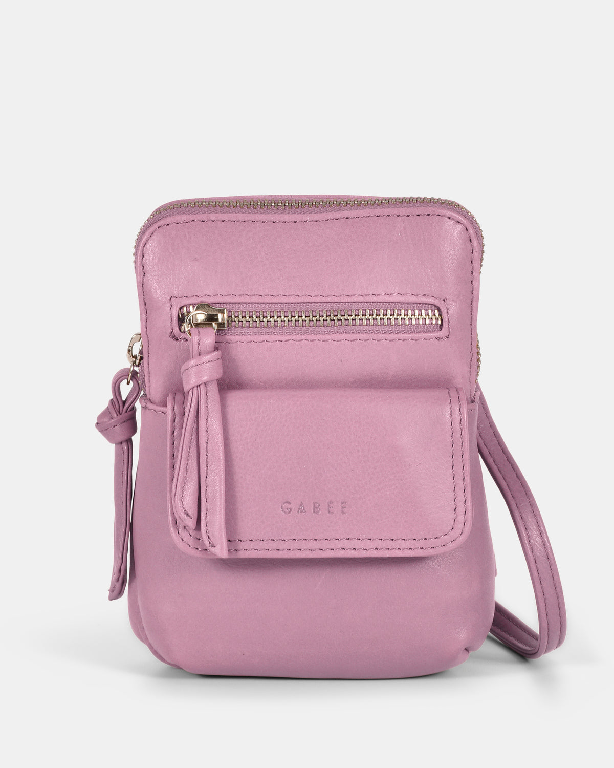 Lauren Leather Mini Crossbody - Pink