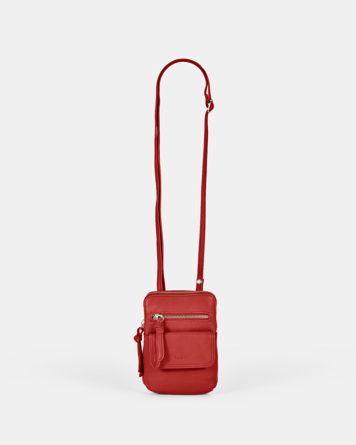 Lauren Leather Mini Crossbody - Red