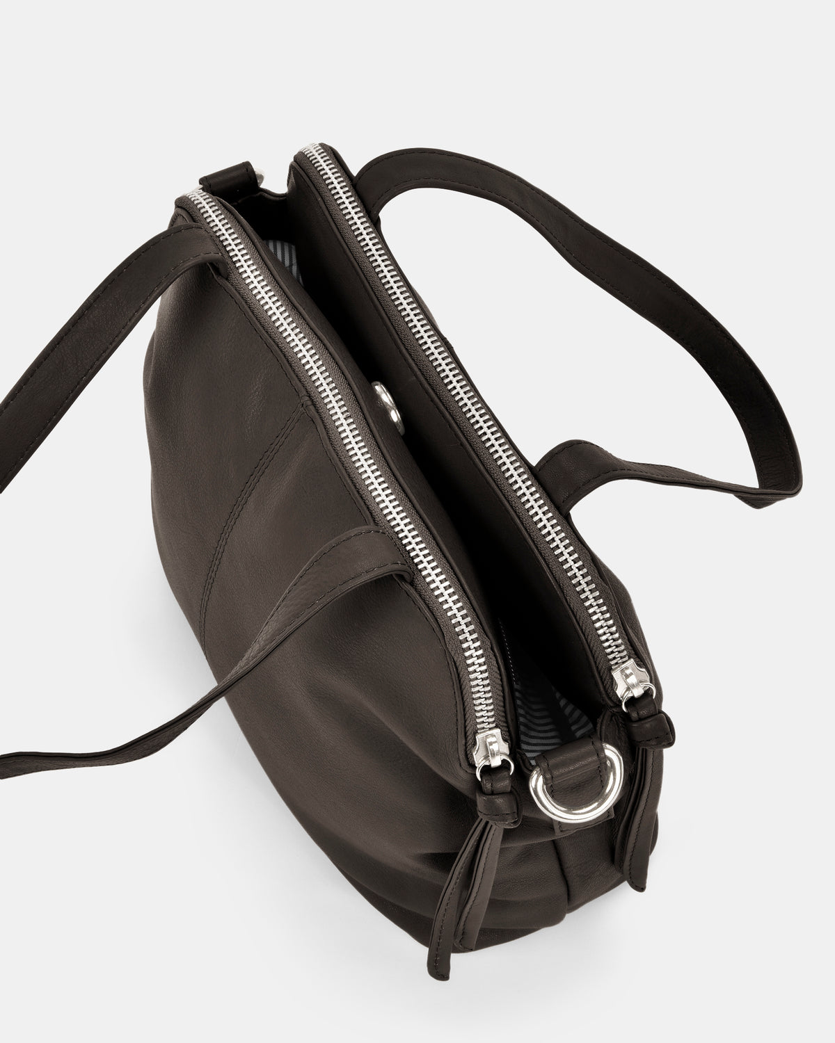 Mich Leather Mini Tote - Black