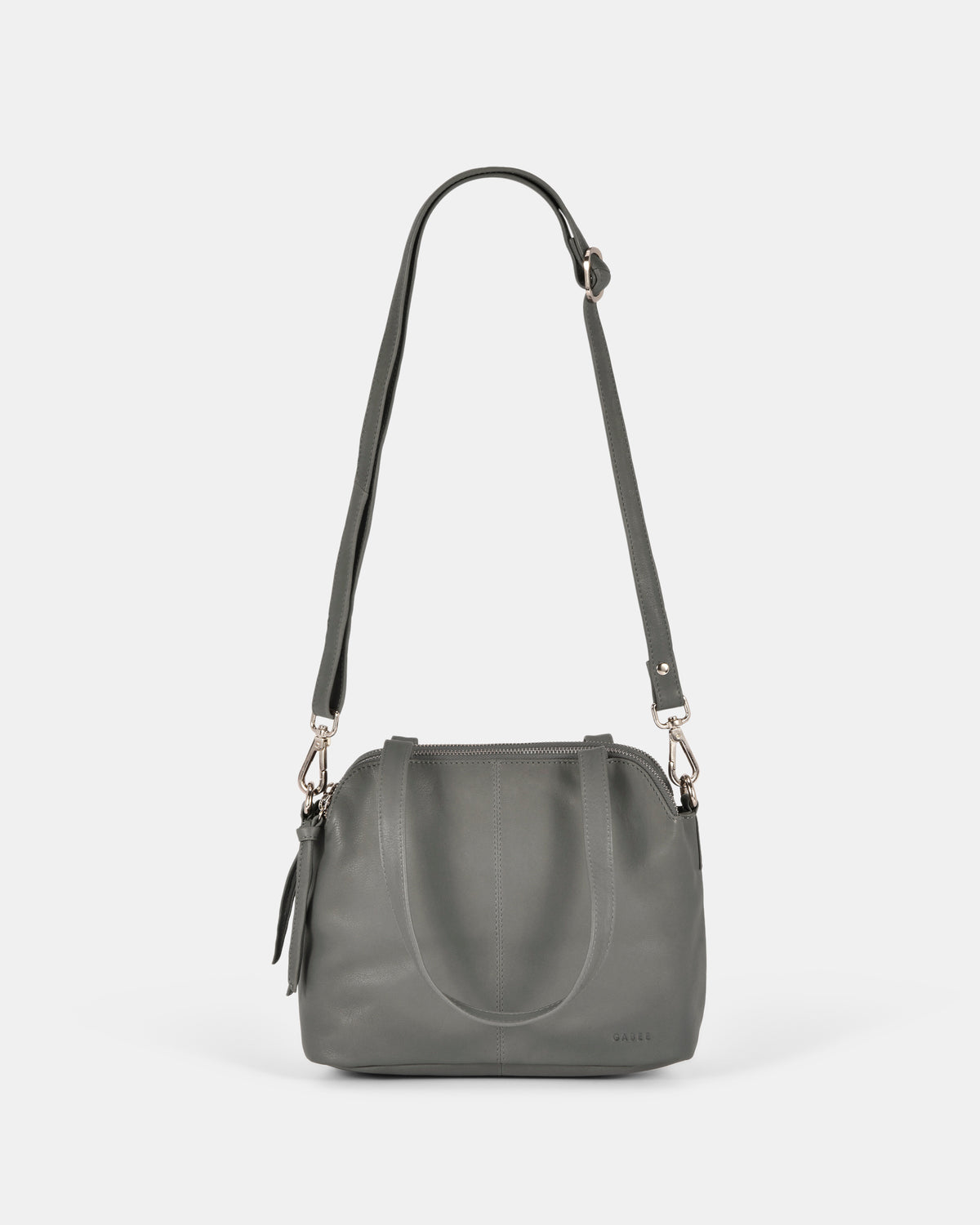 Mich Leather Mini Tote - Grey