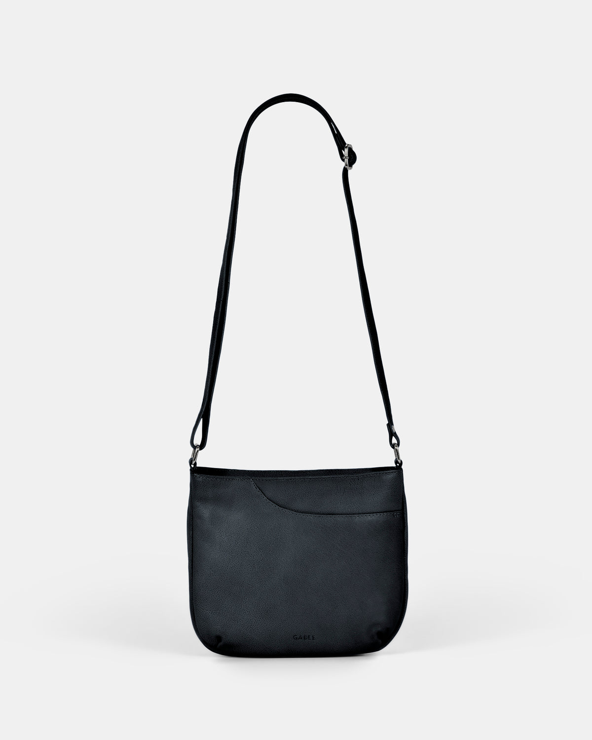Avery Leather Crossbody Bag - Black