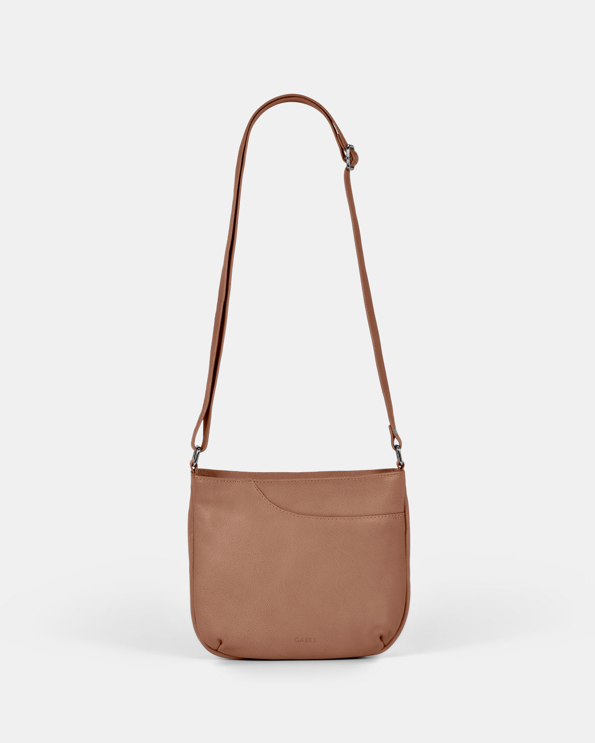 Avery Leather Crossbody Bag - Taupe