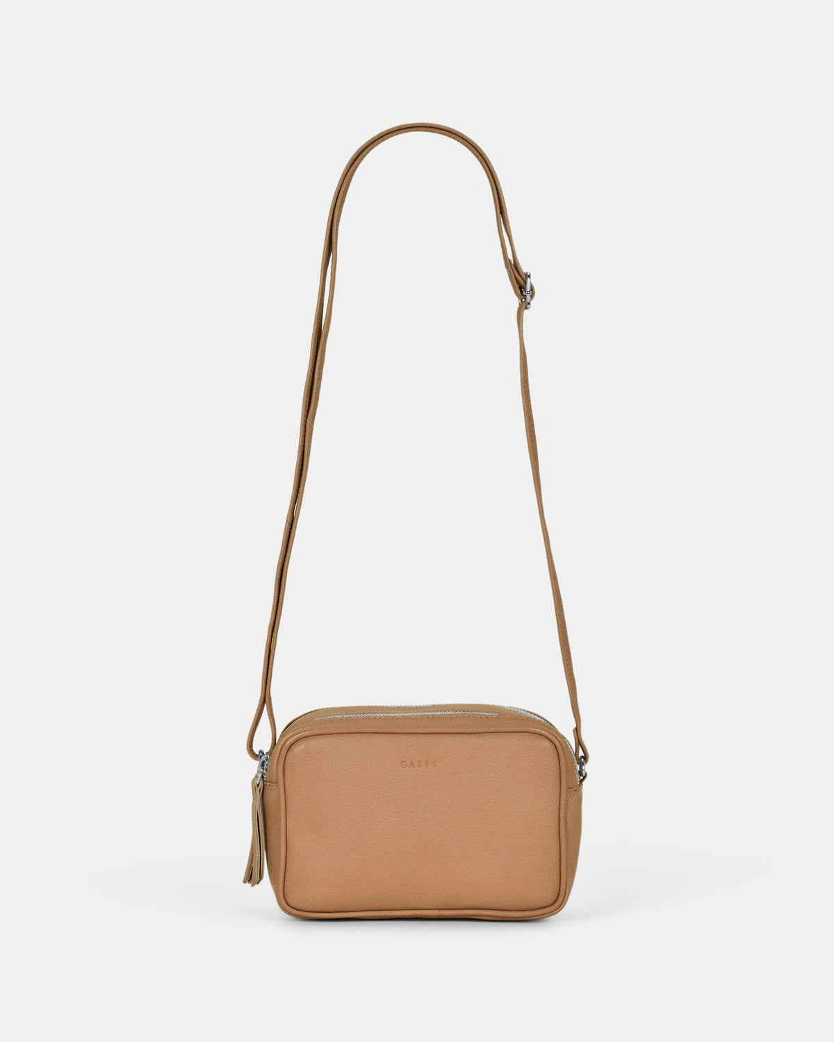 Norah Leather Crossbody Bag - Camel