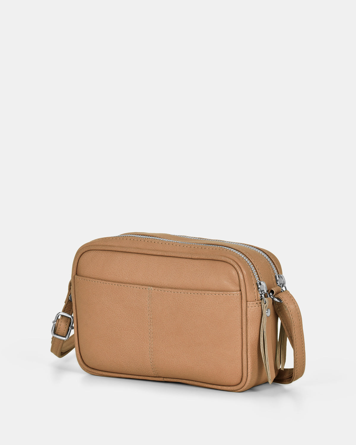 Norah Leather Crossbody Bag - Camel