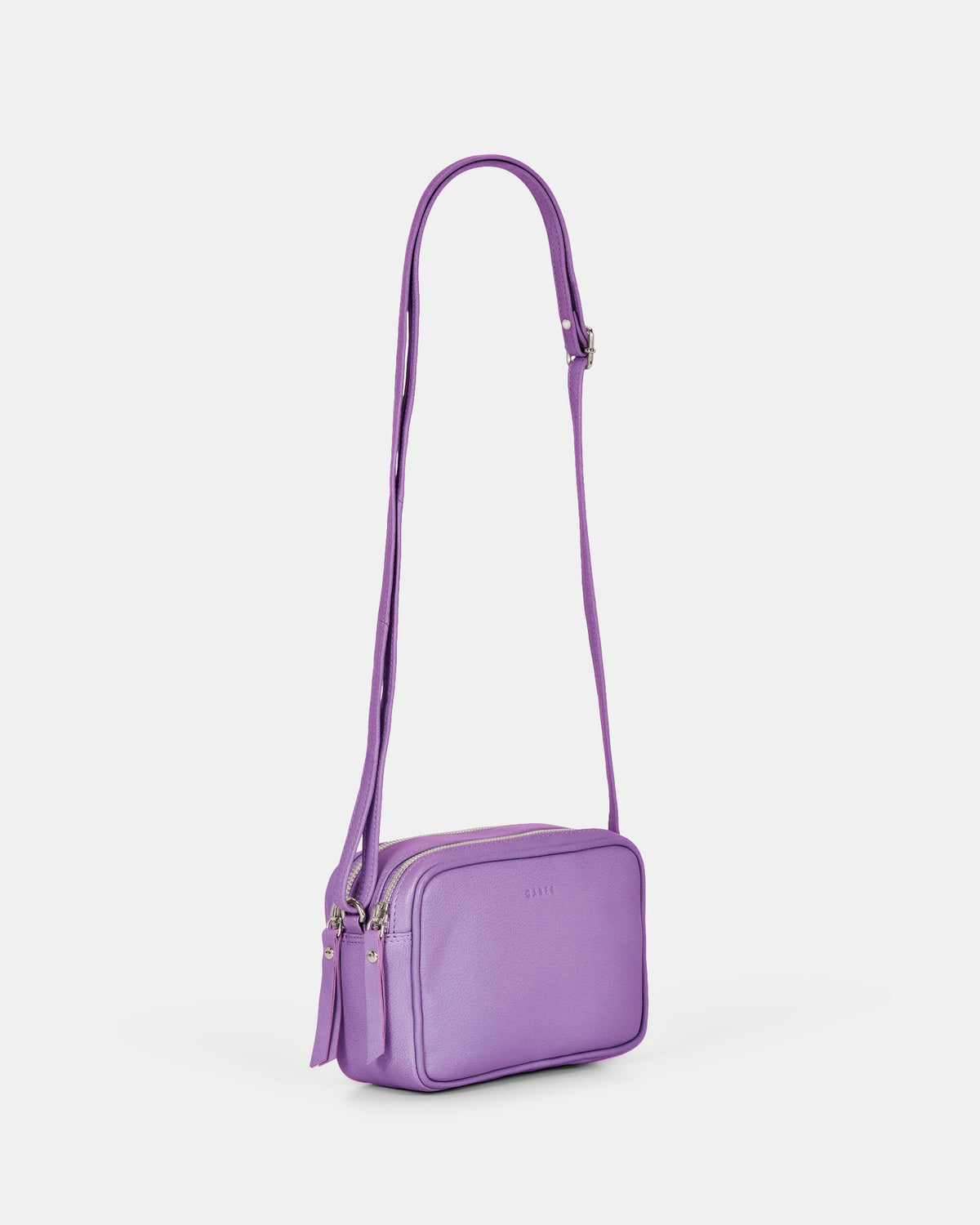 Norah Leather Crossbody Bag - Lavender