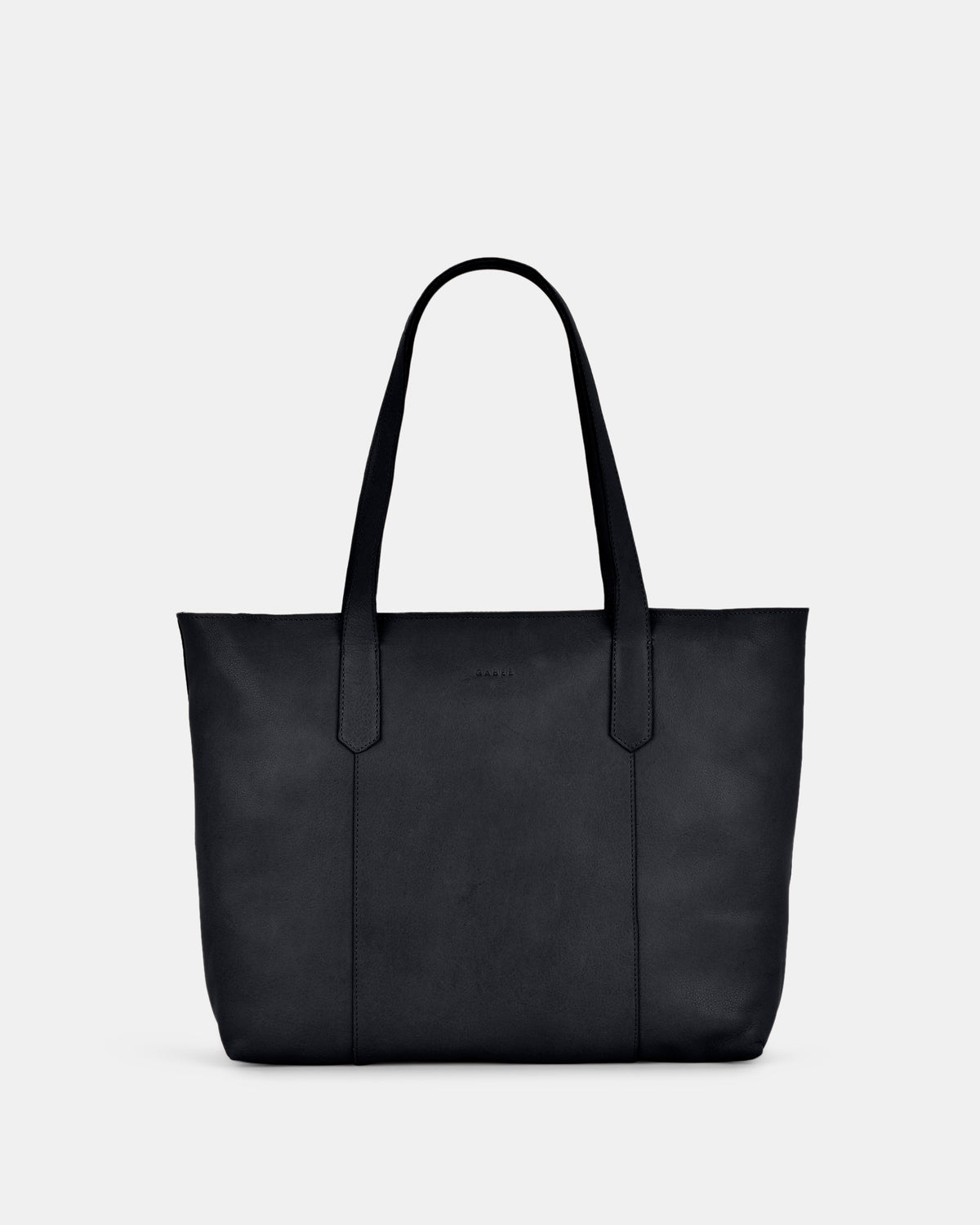 Genine Leather Tote Bag - Navy